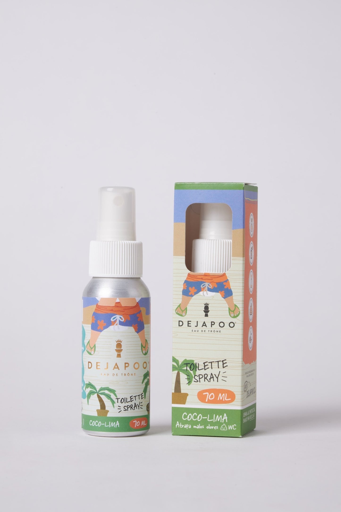Spray para baño Coco Lima – 70 ml | Neutraliza y elimina olores con frescura tropical