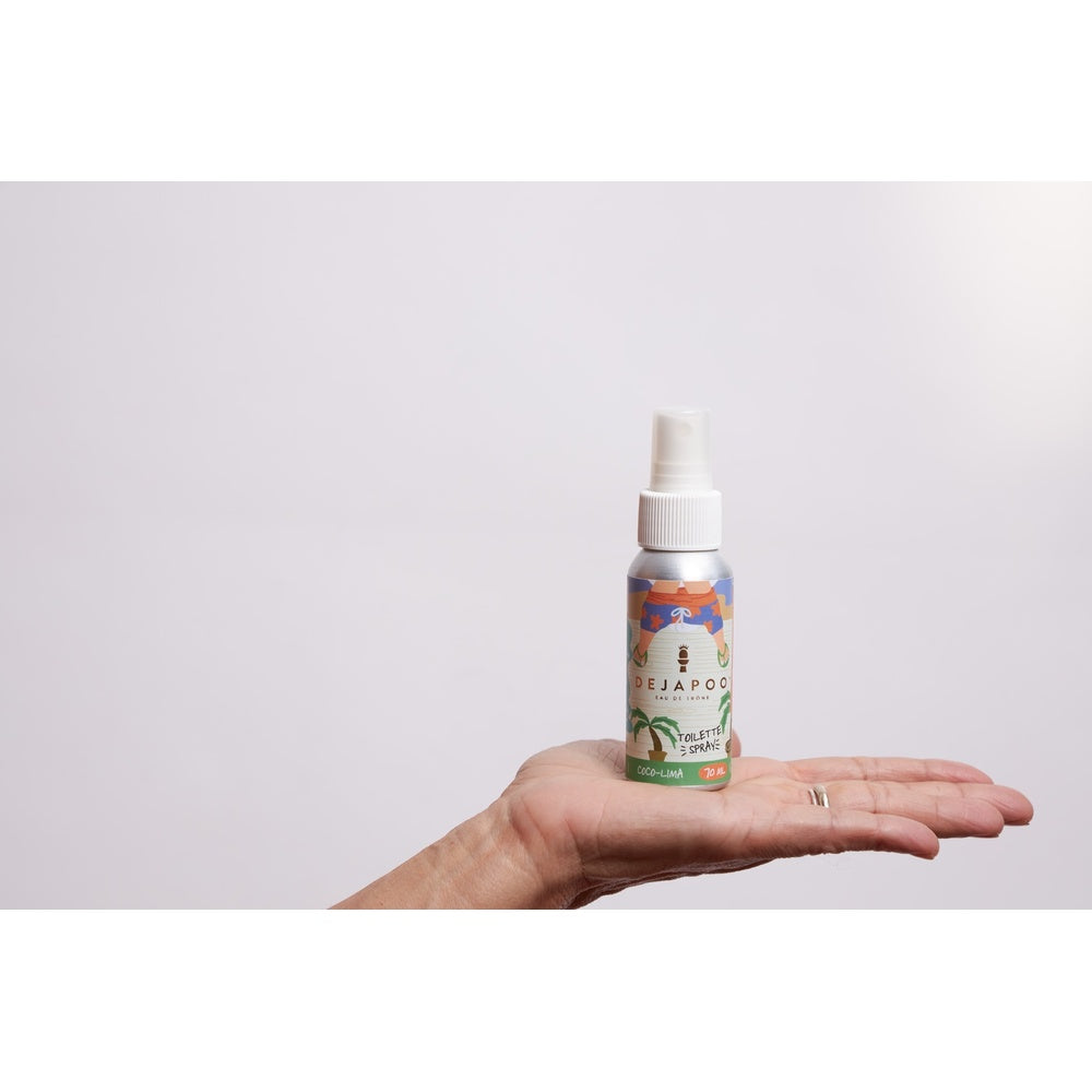 Spray para baño Coco Lima – 70 ml | Neutraliza y elimina olores con frescura tropical