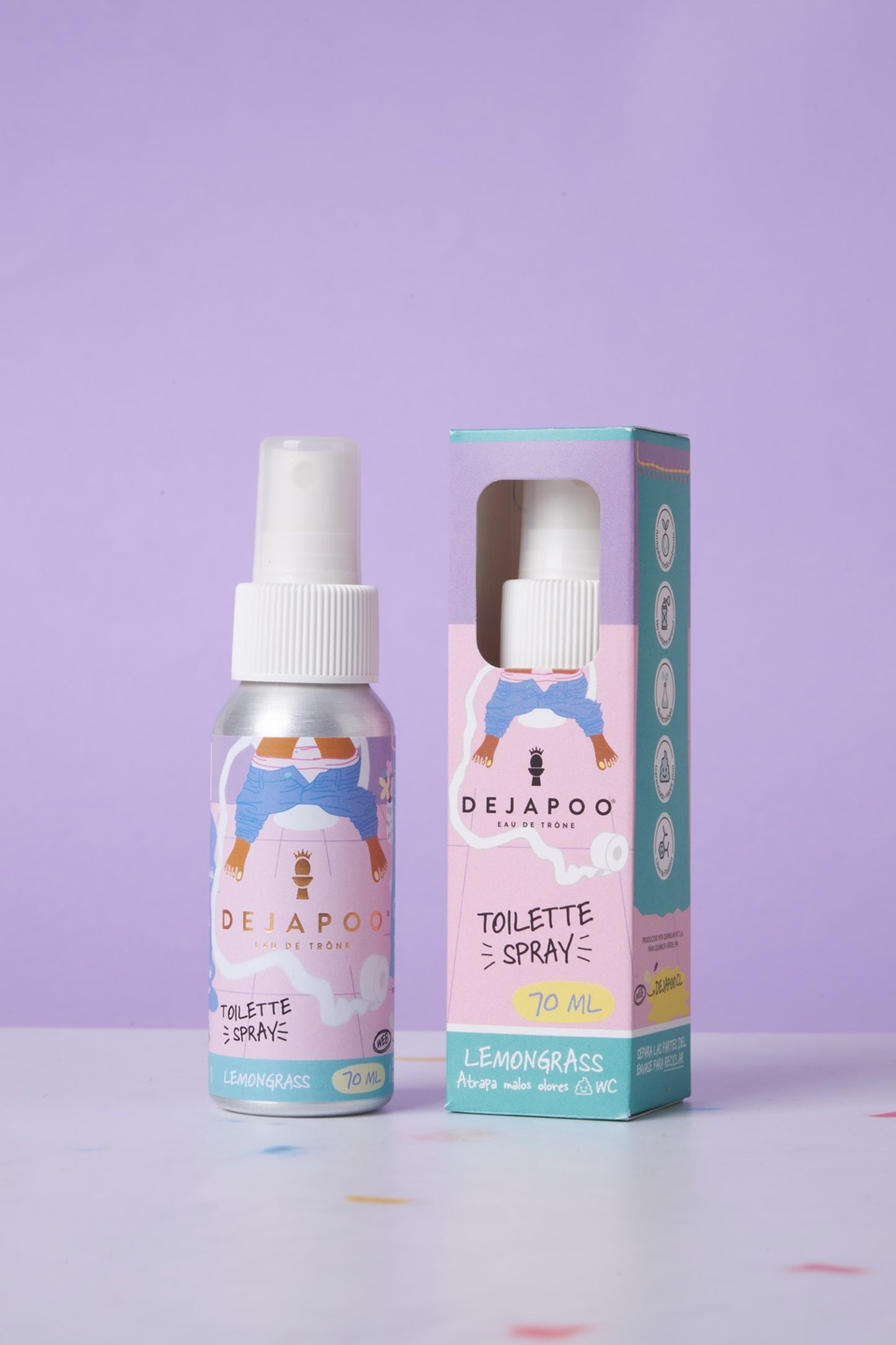 Spray para baño Lemongrass – 70 ml | Neutraliza y elimina olores con frescura herbal