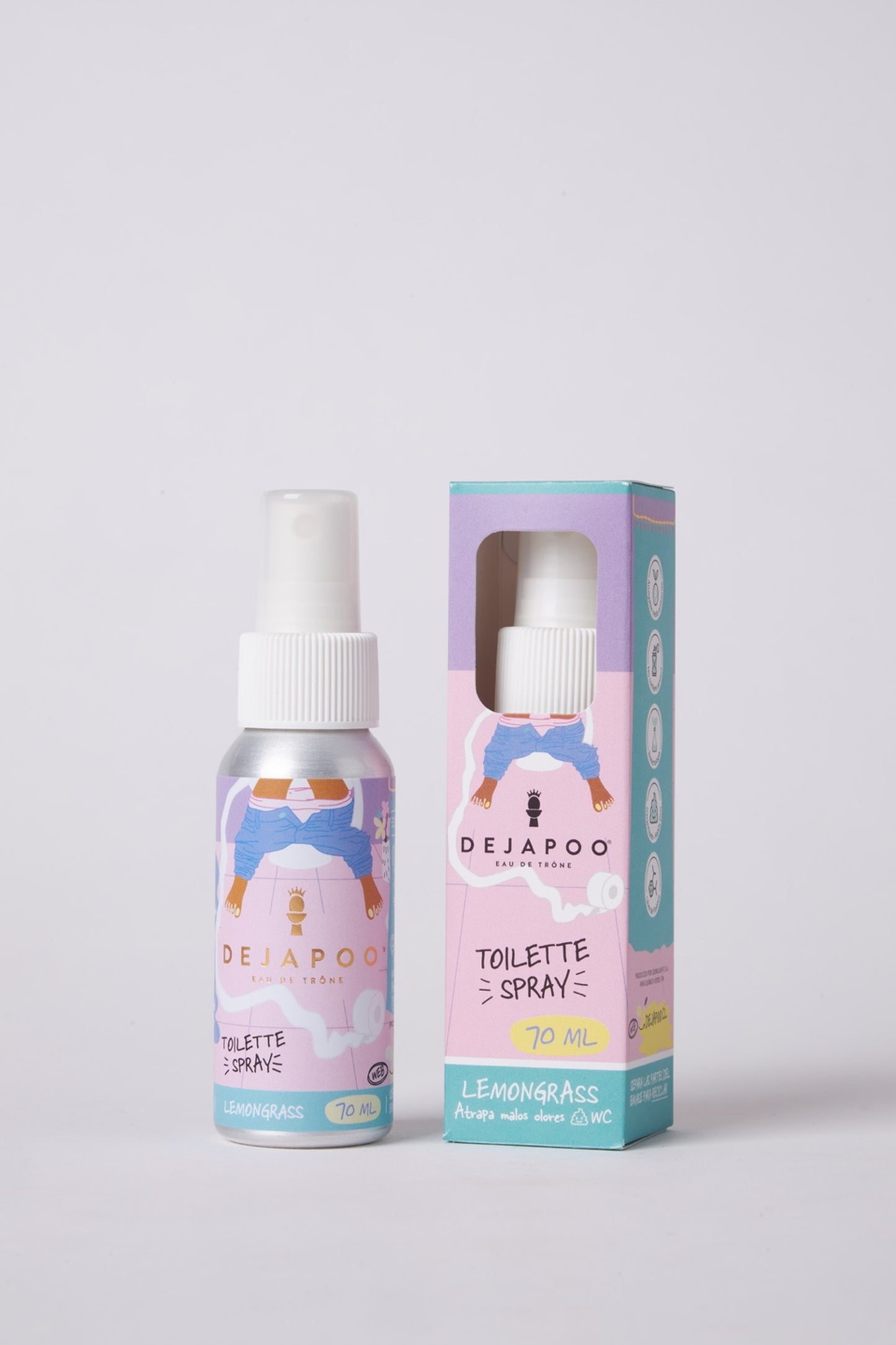 Spray para baño Lemongrass – 70 ml | Neutraliza y elimina olores con frescura herbal