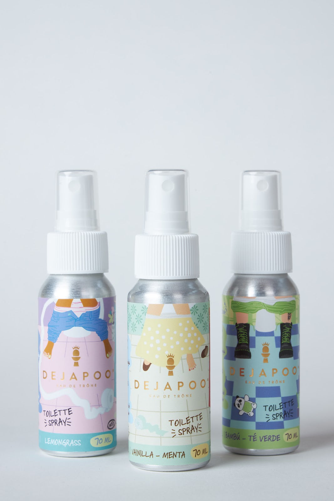 Pack Lemongrass + Vainilla Menta + Bambú Té Verde (3x70ml)